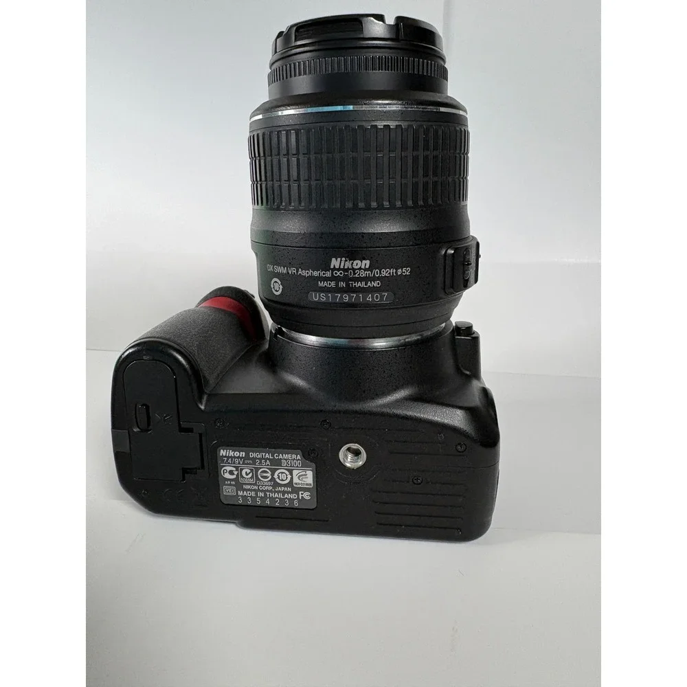 Nikon D3100 DSLR Camera with 18-55mm VR Lens Kit Black 14.2MP HD Video